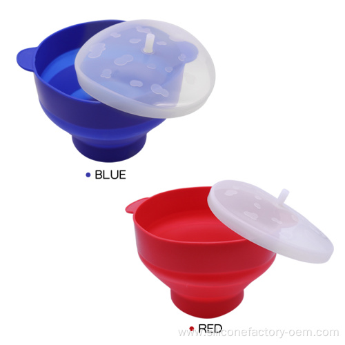 High Quality Food Grade Silicone Microwave Popcorn Bucket